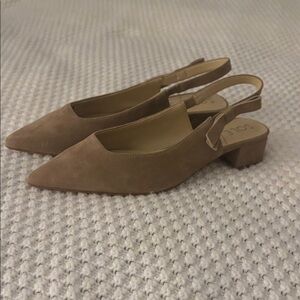 Sole Society Women's Tan Slingback Heels